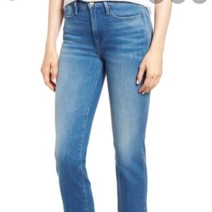 FRAME Le High Straight with studs